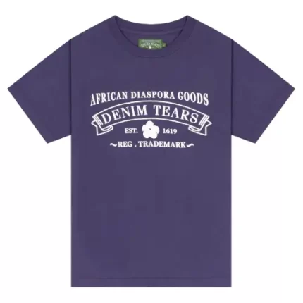 Denim Tears aADG T-Shirt Washed Purple