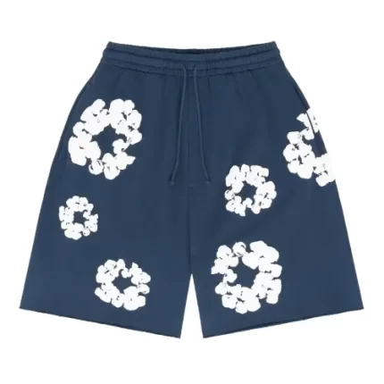 Denim Tears Cotton Wreath Shorts Navy