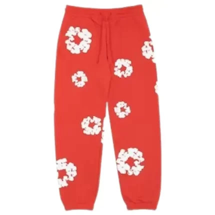 Denim Tears Cotton Wreath Sweatpants Red