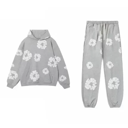 Denim Tears Cotton Wreath Sweatsuit Grey (1)