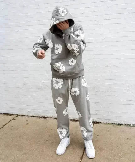 Denim Tears Cotton Wreath Sweatsuit Grey