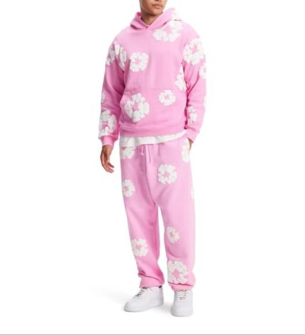 Denim Tears Cotton Wreath Sweatsuit Pink.