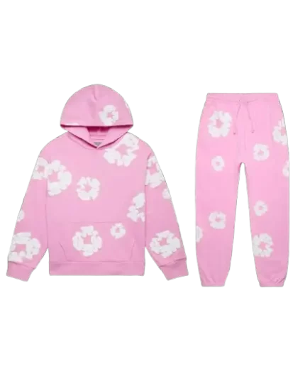 Denim Tears Cotton Wreath Sweatsuit Pink