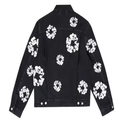 Denim Tears Type – 2 All Over Wreath Black Jacket