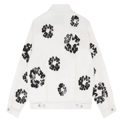 Denim Tears Type – 2 All Over Wreath White Jacket