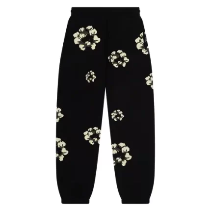 Cactus Tears Wreath Sweatpants Black (1)